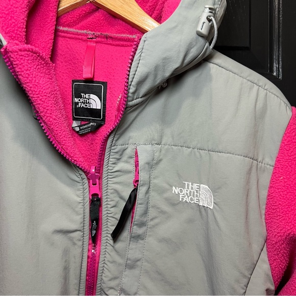 The North Face Polartec Fleece Jacket Women's Size XL - Pink Gray Full Zip - Picture 5 of 12